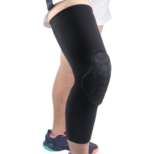 1PC Lengthen Compression Leg Sleeve Basketball Knee Pads Running Leg Sleeve Calf Knee Brace Support Protector Shin Guard