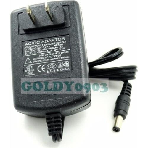 24V 1A DC Power Supply Adapter Adaptor WALL WART US PLUG