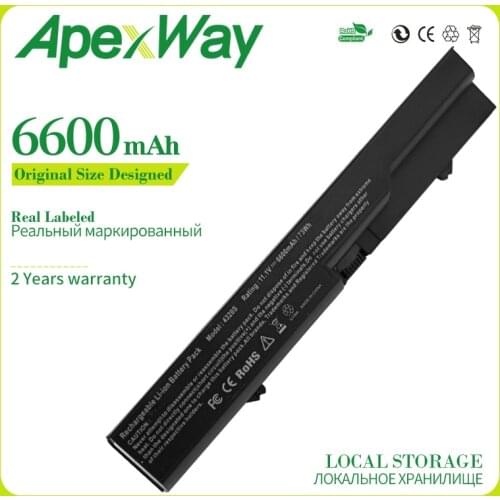 Apexway 6600mAh PH06 HSTNN-CB1A Battery For HP ProBook 4320s 4321S 4325s 4326s 4420s 4421s 4425s 4520s 4525s 420 425 620 625