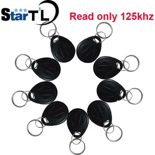 Free Shipping 10 pcs 125khz keyfobs rfid keyfobsTK4100 Chip Keycard Read only Access key-chain Card for Access Control key only