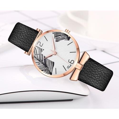 Women New Fashion Minimalist Calendar Leather Belt Watches Analog Quartz Wrist Watch Dropshipping Relogio Feminino