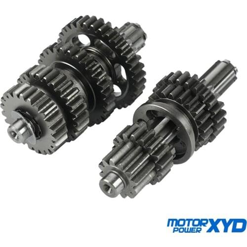 LF125 Transmission Gear Box Main Counter Shaft Assy For lifan 125 1P52FMI 125cc Horizontal Engine kayo BSE Dirt Pit Bike Parts