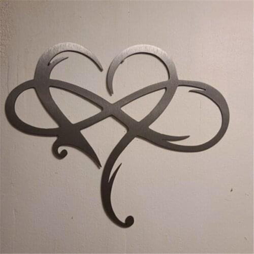 Iron Heart Wall Decor Hallway Home Kitchen Indoor Outdoor Hanging Decoration