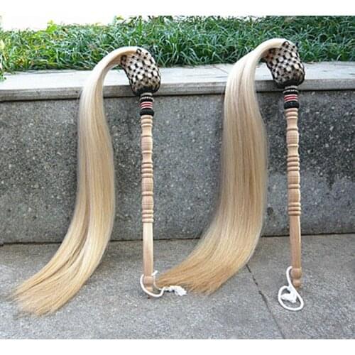 True horsetail 250g Tai chi fuchen taoism kung fu Buddha duster Taoist dust Taoism kungfu Buddhist horsetail whisk
