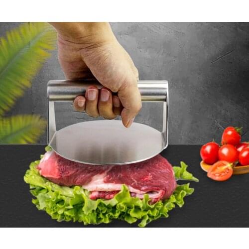 New Meat Press Tools Mold Patty Maker DIY Non-Stick Stainless Steel Beef Grill Press Griddle Press Burger Maker Kitchen Supplies