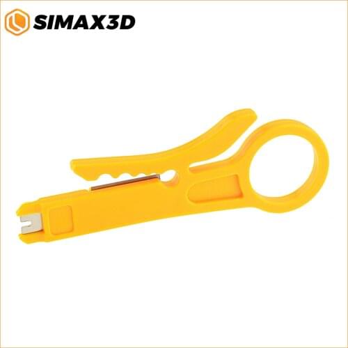 SIMAX3D Cable Stripping Wire Cutter Multi Stripper Knife Crimper Pliers Straight Mini Portable Wire Stripper Knife Crimping Tool
