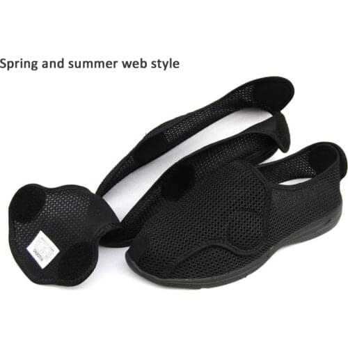 Diabetics shoes Foot puffy shoes spring and summer single shoes men and women feet wide shoes hallux valgus shoes care shoes