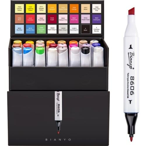 Alcoholic Double Head Mark Pen Base Color White Rod Design Hand-Painted Pen Pen Set posca markers