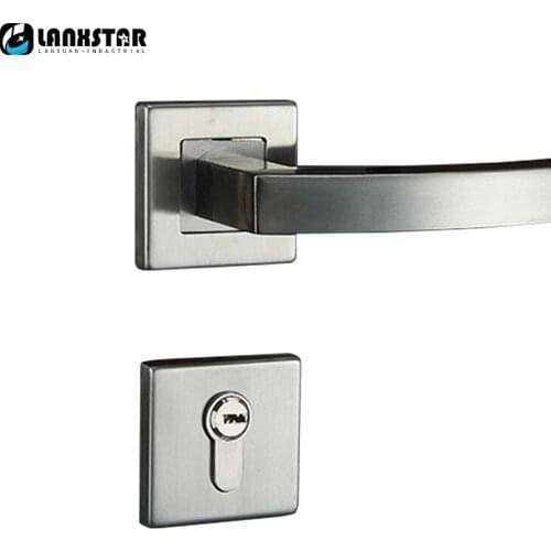Factory Long Term Supply Stainless Steel Interior Door Lock Handle Split Locks Durable Consumption Preferential Indoor-locks