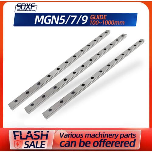 1/2PCS domestic miniature silver linear guide rail slide MGN5/7/9 stainless steel/bearing steel rail slide