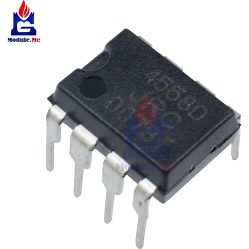 10PCS/Lot IC Chips JRC4558 4558 4558D JRC4558D DIP-8 Original Integrate Circuits