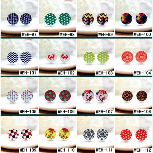 20PCS Wood Laser Cut Cabochon16mm Round High Quality image print DIY to make Rings Earrings,Bobby pin,Necklaces, (WEH-97-112)