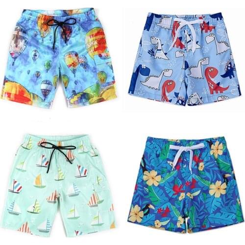 2021 New 5-14Y Boy Shorts Summer Youth Big Boy Swimming Shorts Kids Boys Beach Shorts 3D Printed Childrens Pants