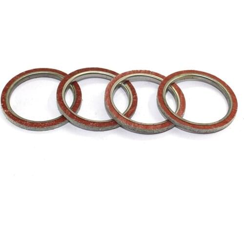 4PCS FOR KAWASAKI KZ305 B1 CSR Belt 1982 KZ305 B2/B3 LTD Belt 1987 1988 KZ400 J1-J3 1980 1981 1982 Exhaust Pipe Gasket Seal