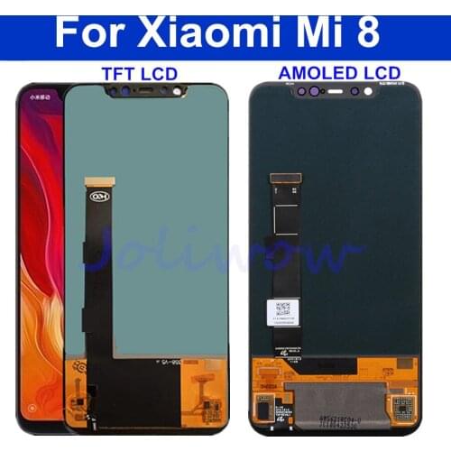 AMOLED OLED TFT 3 Model For Xiaomi Mi 8 Mi8 LCD Display Touch Screen Digitizer LCD Assembly For Xiaomi Mi8 lcd Digitizer 6.2"