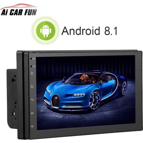 Android 8.1 7Inch 2Din Car Radio MP5 GPS Multimedia Player With Rear View Camera Bluetooth Call Phone Music Touch Screen Button