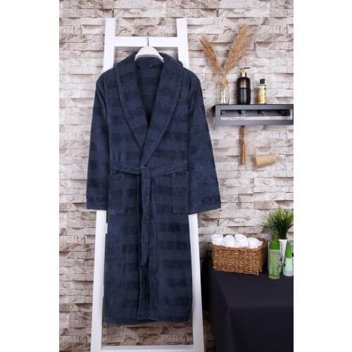 100% Cotton Shawl Velvet Bathrobe