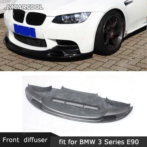 For 3 Series carbon fiber front lip Spoiler for BMW E90 E92 E93 M3 2009-2012 GT-SV Style Head Bumper Chin Guard