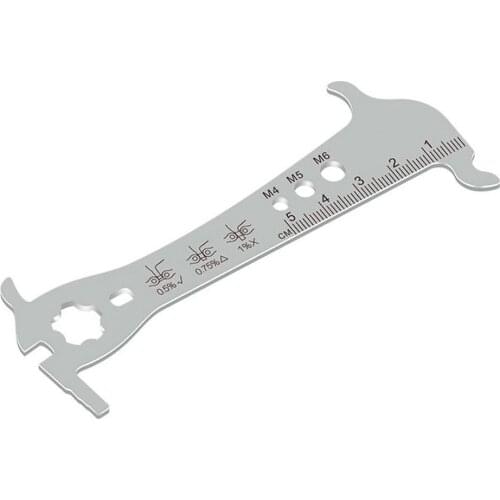 6 in 1 Bicycle Chain Wear Indicator Hook Ruler Removal Tool Professional Racing Bicycle Testing Accessories