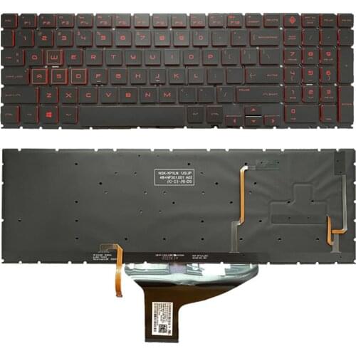 US Backlit Laptop Keyboard for HP 15-DH 15-DC 17-CB TPN-C144 Q211 C143 OMEN 15 DC DC0003la DC005TX DC0004TX 15-DH
