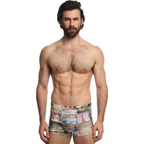 Men Ice Silk Penis Sheath Sexy Underwear Boxers Shorts Man Nylon Fashion Funny Panties Novelty Gay Trunks Cute
