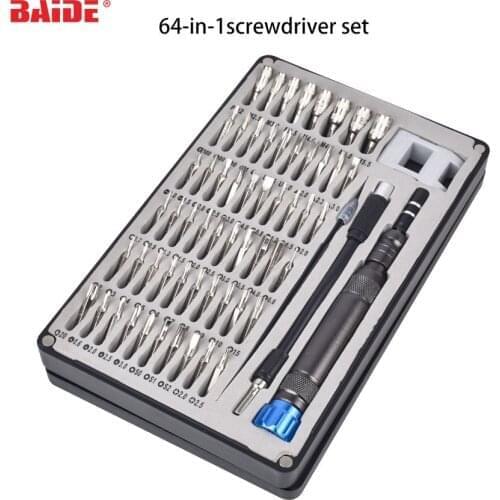 64 In 1 Cell Phones Opening Pry Mobile Phone Repair Tool Kit Screwdriver Set For Iphone Samsung Xiaomi Accessory 10set/lot