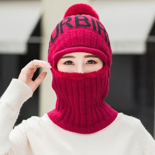 Women Men Scarf Hat Set Beanies Knitted Skullies Hats Pure Colour Autumn And Winter Warm Pure Colour Solid Color Outdoor