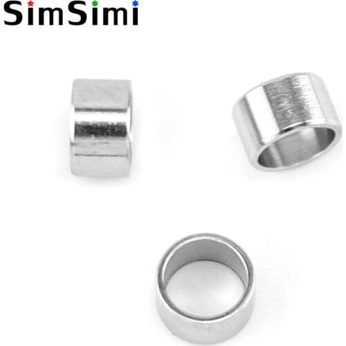 2018 New Time-limited Simsimi Annulus Round Circle Small Bead Diy Jewelry Making Part 3mm 5mm Cylinder Slide Wholesale 200pcs