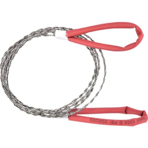 27.5 inch Wilderness survival stainless steel wire saw outdoor emergency survival tool fretsaw camping hunting fretsaw