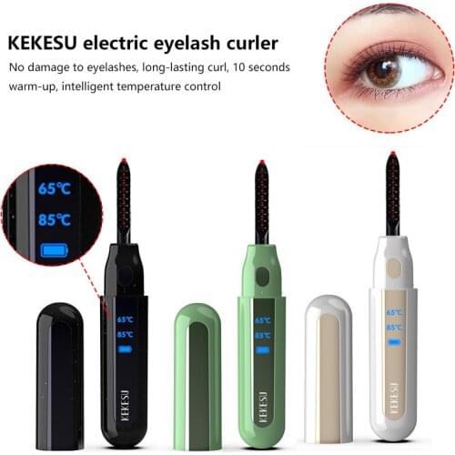 Portable Electric Eyelash Curler Qucik Long-lasting Curler Shaping Perm Heated Ironing Eyelash Curler Make Up Tool Rechargeable