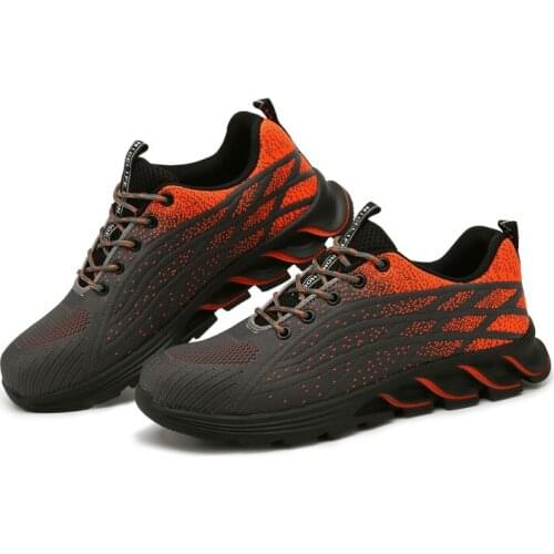 Work Safety Shoes Men Boots Fashion Work Sneakers Male Shoes Adult Work Boots Steel Toe Shoes Indestructible Men Safety Boots