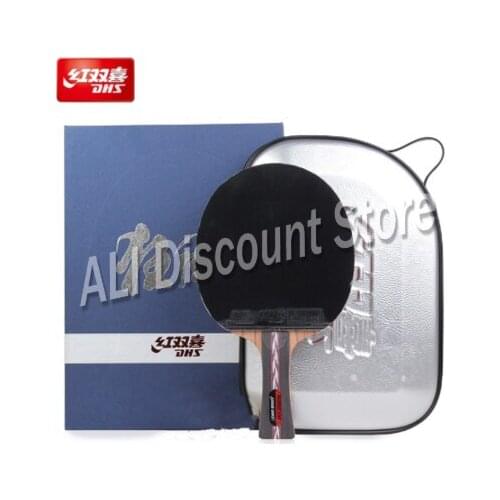 Dhs Hurricane No 5 6 Table Tennis Racket Ping Pong Bat Pimple In Rubber Rackets Quick Attack With Loop For Tournament