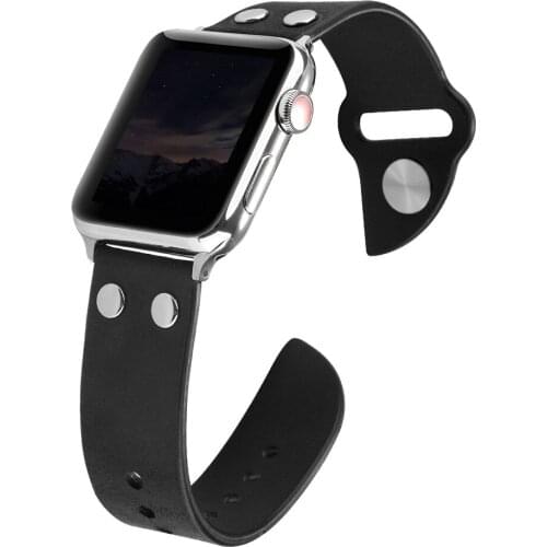 Knife tail Leather Bands for Apple Watch Strap SE 6 5 4 44mm 40mm Belt Bracelet for IWatch Band Series 6 5 3 40mm 38mm Watchband