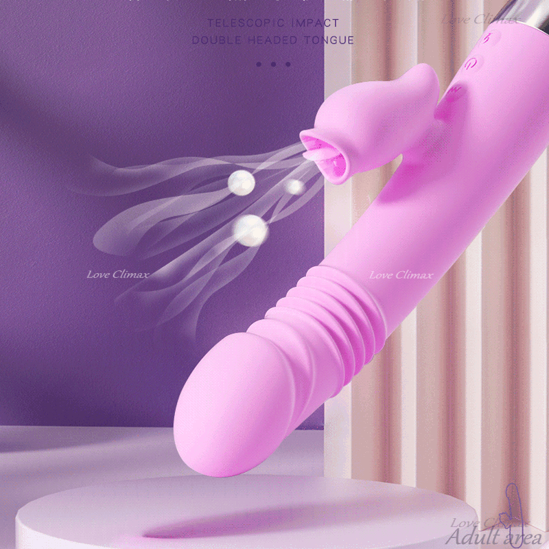 Vibrator Female Masturbation Sex Toy Dildo Stretching Tongue Licking Sucking G-Spot Clitoris Blowjob Women Adult Products for 18