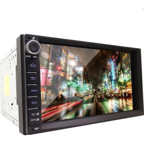 2 DIN Universal 7" Touch screen+button knob style Android 8.1 Car GPS Navigation BT/Radio/Video/Music USB/SD socket