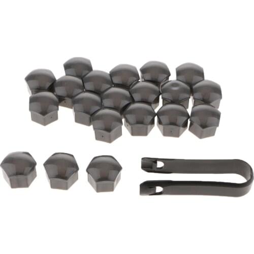 20Pcs Car Truck Wheel Tyre Center Hub Screw 19mm Protect Cap