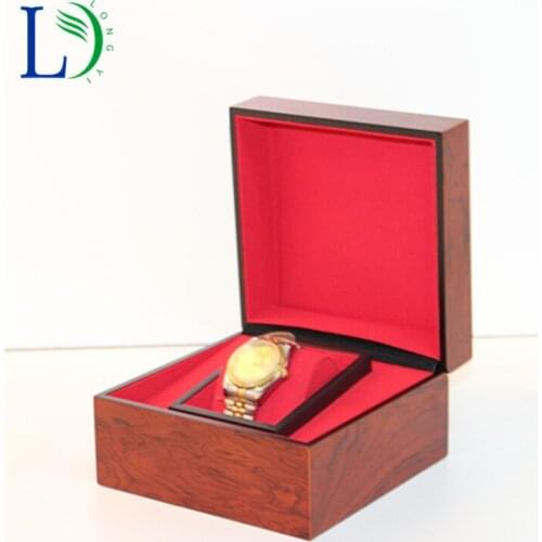 2017 High-grade Wooden Watch Box Business Gift Packaging Case Soild Display Box Matt Wood Grain Jewelry Storage Organizer