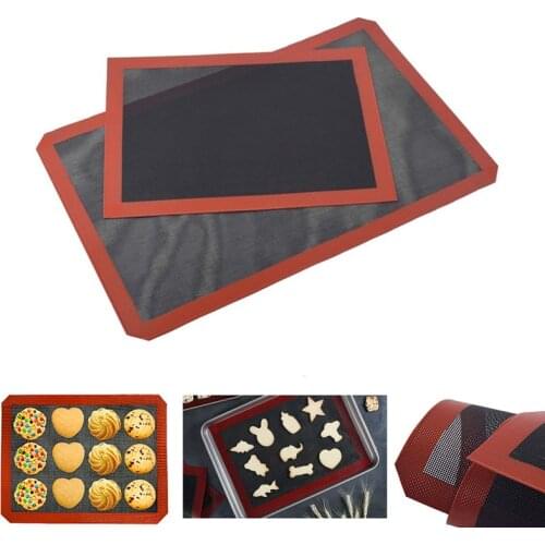 Non Stick Perforated Silicone Baking Mat 30x40 Heat Resistant Oven Sheet Liner For Bread/Cookie/Biscuits/Puff/Eclair Pastry Mat