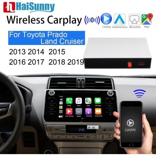 Wireless Carplay For Toyota Land Cruiser Prado 120 150 200 Support Android Auto MirrorLink Rear Camera IOS Navigation Multimedia
