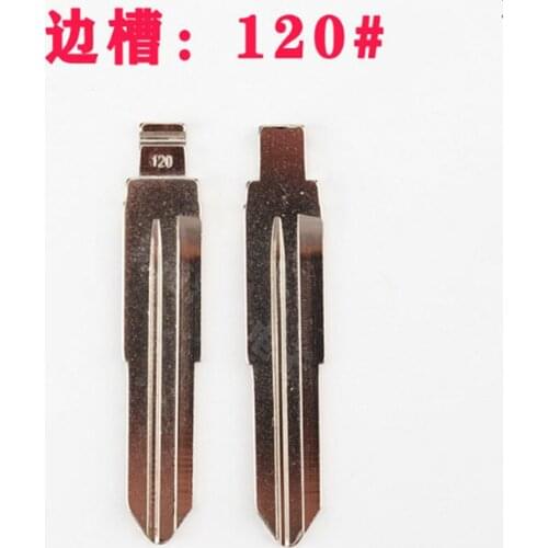 DAKATU 10PCS/LOT Replacement 120# Flip Remote Key Blade Car Key Blank For LAND WIND Flip Remote Key NO.120 #120