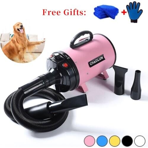 2400W Dog Dryer Stepless Adjustable Speed Pet Hair Force Dryer Dog Hair Dryer Suitable For Small, Medium And Large Dog Dryers