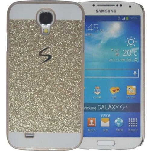 Sparkle Glitter Leather + Hard Plastic Shell Phone Cases Luxury Bling Mobile Phone Bags Skin For Samsung Galaxy S4 I9500