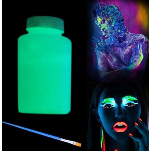 Neon Fluorescent Body Paint In The Dark Face Painting Luminous flash Acrylic Art glowing paint for Party Halloween Makeup