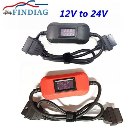 New Heavy Duty Truck Converter 12V to 24V Adapter Converter Golo 3 Easydiag 2.0 Easydiag 3.0 X431 OBD2 cable Carcare Scanner