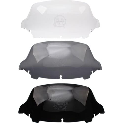 3colors ABS Plastic Motorcycle 10" Windshield Fairing Windscreen For Harley Touring Electra Street Glide 2014-2019 2018