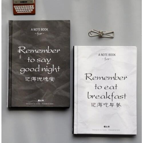 1pcs creative simplicity black and white warm heart blank notebook thickened notebook hand book stationery diary hardcover