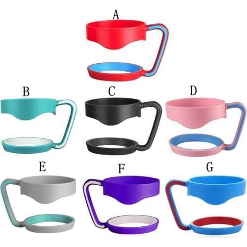 Quevinal100pcs Portable Plastic Hand handle Holder Mugs Portable Hand Holder For Rambler Tumbler 20 oz 30 oz Cups Rambler Handle