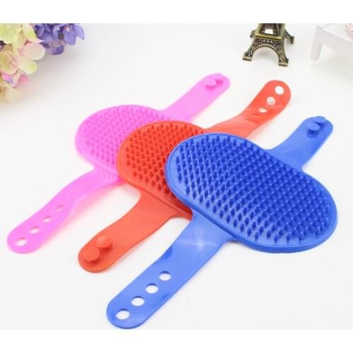 Rubber Pet Grooming Supplies Dog Bath Brush Pet Hair Remover Brush Labrador Golden Retriever Hair Cleaning Tool Pet Brush Glove