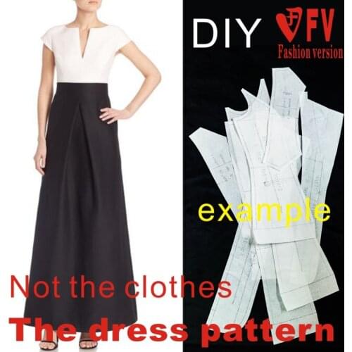 Clothing pattern womens big-name skirt sewing diagram dress design drawings BLQ-401
