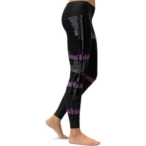 Handarm Printed Sport Leggings Fashion Womens Gym Yoga Pants Fitness Running Stretchy Wear Casual High Waist Black Red Tights